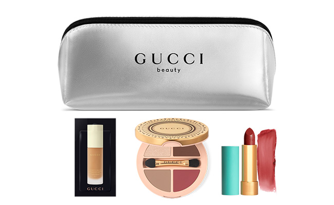 マルチユースパレットとリップバームにファンデーションのサンプル、モードなポーチのついたセットがISETAN BEAUTY online限定で登場