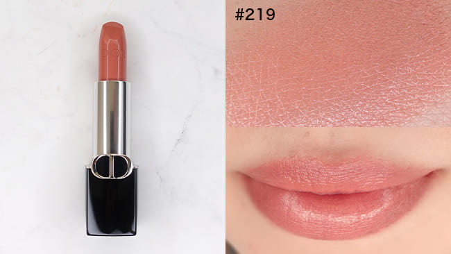 ＜ディオール＞ルージュ ディオール#219 ローズ モンテーニュ サテン (RGE DIOR RENO 2024 限定色) 