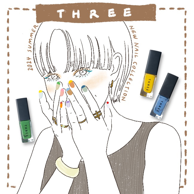 THREE イラスト