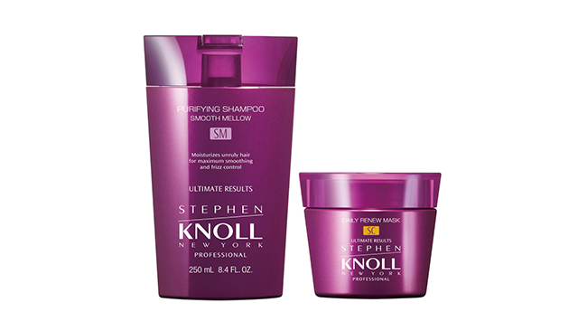 ＜スティーブンノルプロフェッショナル＞ 左：ピュアリファイング シャンプー SM 250mL　2,200円 右：デイリーリニュー マスク SC 200g　3,630円 