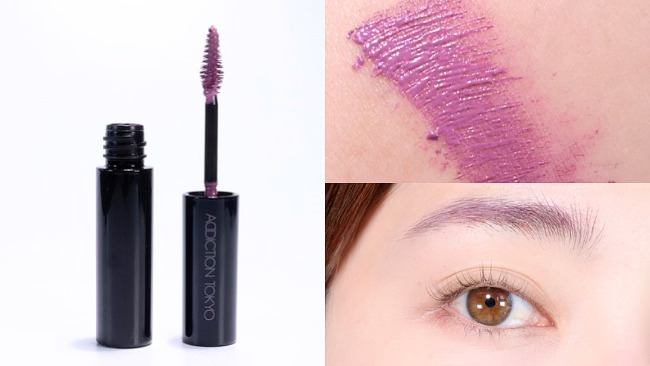 ＜アディクション＞アディクション アイブロウマスカラ カラーニュアンス #005 Fuchsia Lilac  スウォッチ メイク