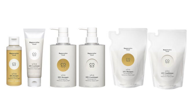 ● uka IZU Shampoo / Conditioner for damaged hair 'Glamourous nighty night'