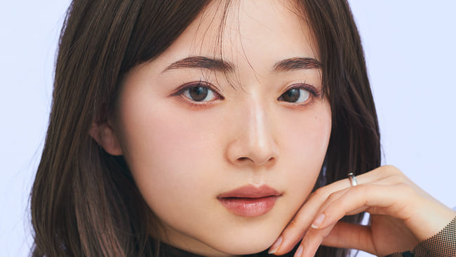 【SUMMER】｜オレンジをあえて血色にして愉しんでみる。 モデルメイクイメージ
