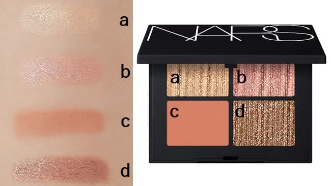 ＜NARS＞クワッドアイシャドー #1801 スウォッチ