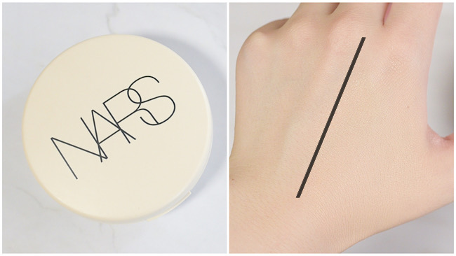 ＜NARS＞ピュアラディアントプロテクション アクアティックグロー クッションファンデーション スウォッチ