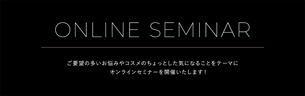ONLINE SEMINAR