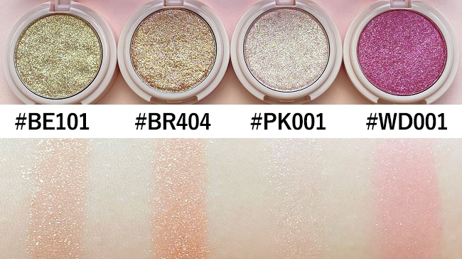 ＜ETUDE＞ピクニック エアームースアイズ #BE101、#BR404、#PK001、#RD301 スウォッチ