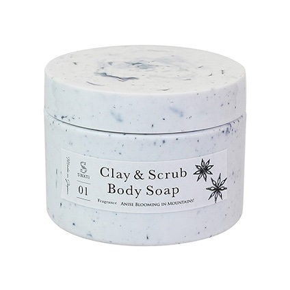 ＜SWATi＞Clay & Scrub Body Soap Anise blooming in Mountains!