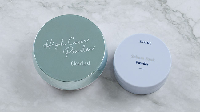 ＜クリアラスト＞フェイスパウダー N 薬用オークル、＜ETUDE＞シーバムコントロールパウダー