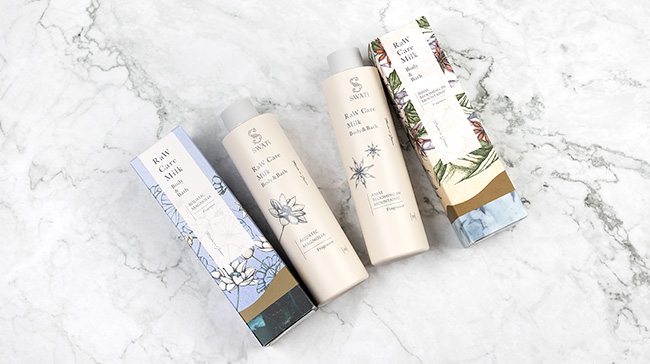 ＜スワティー＞RaW Care Milk Body&Bath Aquatic Magnolia、RaW Care Milk Body&Bath Anise blooming in Mountains!