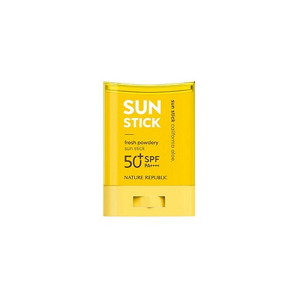 ＜ネイチャーリパブリック＞パウダリーアロエＵＶスティック 24g SPF50+・PA++++